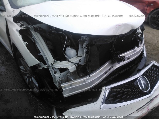 5J8TC2H74KL009823 - 2019 ACURA RDX WHITE photo 6