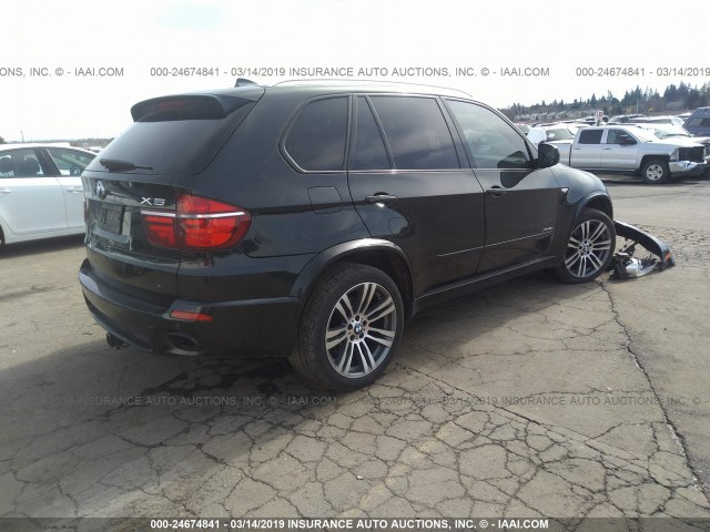 5UXZV8C50CL424875 - 2012 BMW X5 XDRIVE50I BLACK photo 4