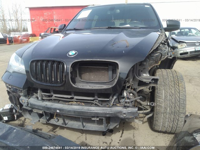 5UXZV8C50CL424875 - 2012 BMW X5 XDRIVE50I BLACK photo 6