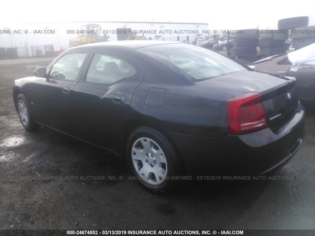 2B3LA43G87H648283 - 2007 DODGE CHARGER SE/SXT BLACK photo 3