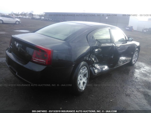 2B3LA43G87H648283 - 2007 DODGE CHARGER SE/SXT BLACK photo 4