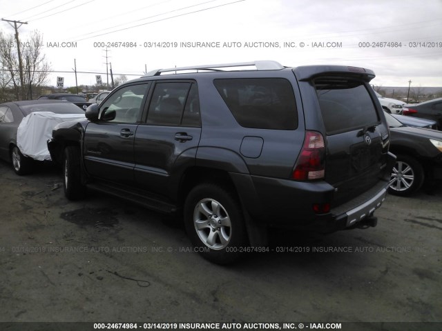 JTEBT14R948013623 - 2004 TOYOTA 4RUNNER SR5/SPORT GRAY photo 3