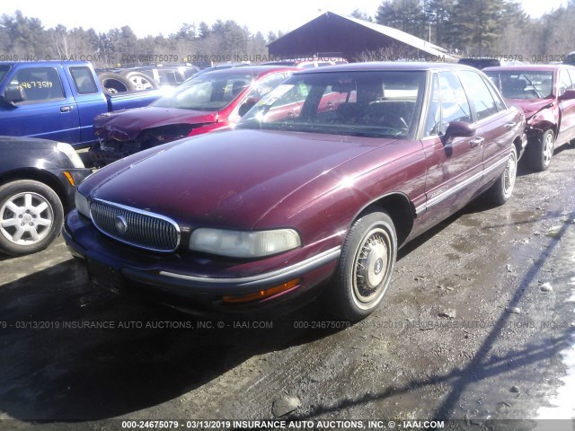 1G4HP52KXWH447077 - 1998 BUICK LESABRE CUSTOM RED photo 2