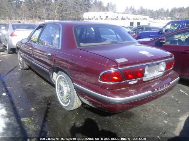 1G4HP52KXWH447077 - 1998 BUICK LESABRE CUSTOM RED photo 3