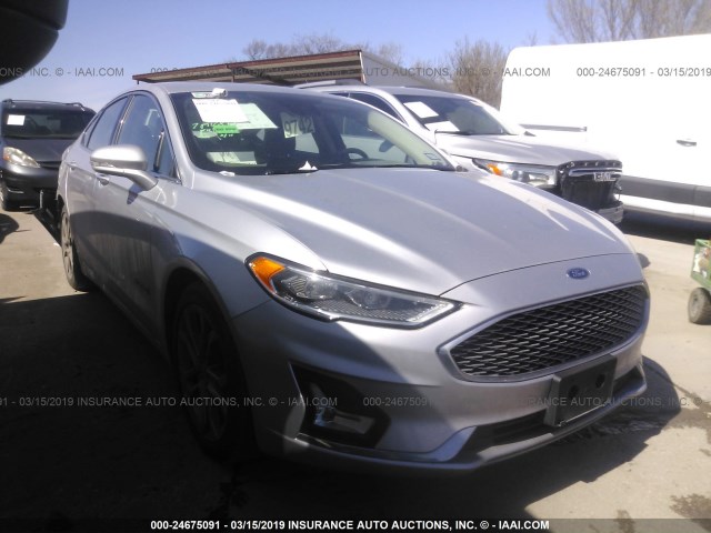 3FA6P0RU8KR120617 - 2019 FORD FUSION TITANIUM SILVER photo 1