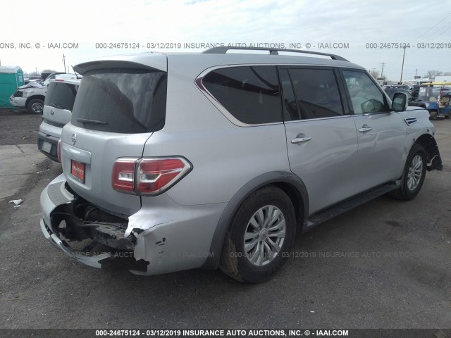 JN8AY2NCXH9509469 - 2017 NISSAN ARMADA SV/SL/PLATINUM SILVER photo 4