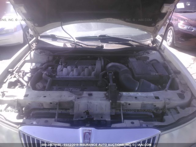 1LNHM97V71Y666963 - 2001 LINCOLN CONTINENTAL  TAN photo 10