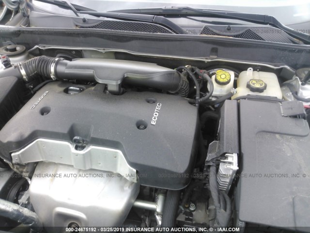 1G11C5SL7EF244256 - 2014 CHEVROLET MALIBU 1LT 银色 照片 10