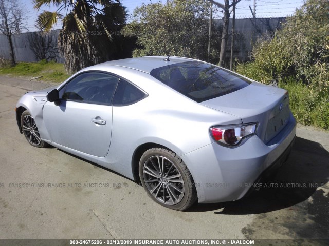JF1ZNAA15D1728697 - 2013 TOYOTA SCION FR-S SILVER photo 3