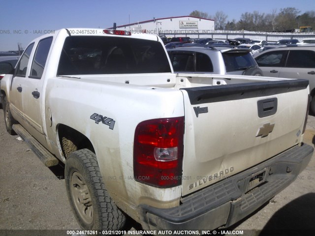 3GCPKSEA1DG266926 - 2013 CHEVROLET SILVERADO K1500 LT WHITE photo 3