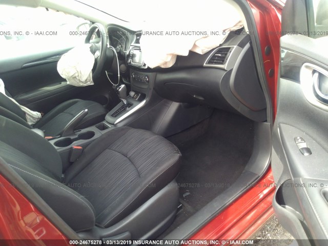 3N1AB7AP6HL680149 - 2017 NISSAN SENTRA S/SV/SR/SL წითელი ფოტო 5