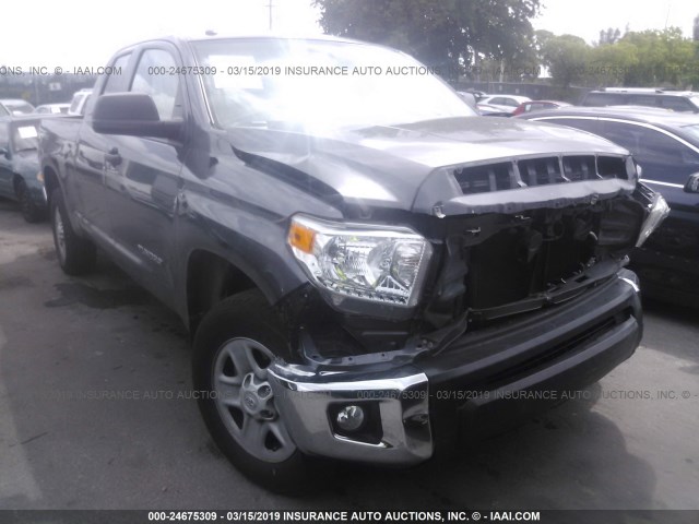 5TFRM5F18HX112511 - 2017 TOYOTA TUNDRA DOUBLE CAB SR/SR5 GRAY photo 1