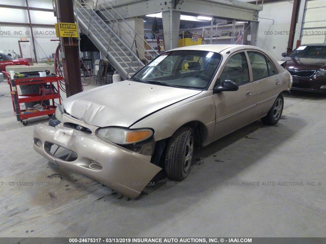 3FAFP13P8YR188434 - 2000 FORD ESCORT TAN photo 2