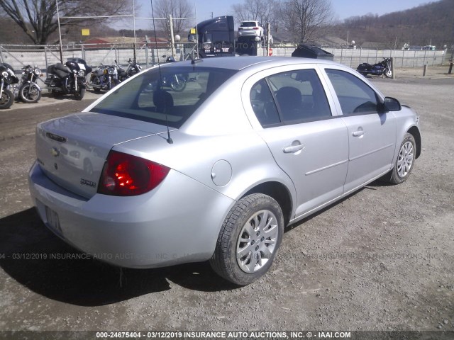 1G1AD5F59A7145094 - 2010 CHEVROLET COBALT 1LT SILVER photo 4