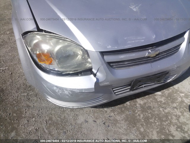 1G1AD5F59A7145094 - 2010 CHEVROLET COBALT 1LT SILVER photo 6