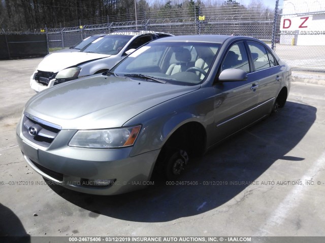 5NPEU46C78H325178 - 2008 HYUNDAI SONATA SE/LIMITED GREEN photo 2