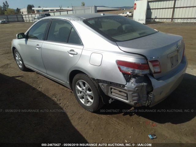 4T1BF3EK3BU667283 - 2011 TOYOTA CAMRY SE/LE/XLE 银色 照片 3
