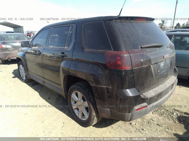 2GKALMEK9C6332466 - 2012 GMC TERRAIN SLE BLACK photo 3