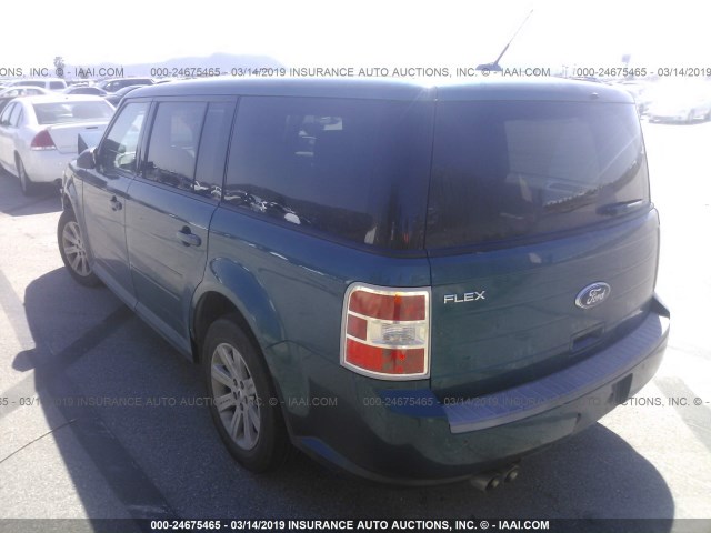 2FMGK5BC3BBD04918 - 2011 FORD FLEX SE TURQUOISE photo 3