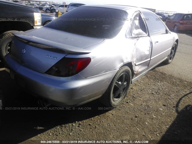 19UYA2243VL015515 - 1997 ACURA 3.0CL SILVER photo 4