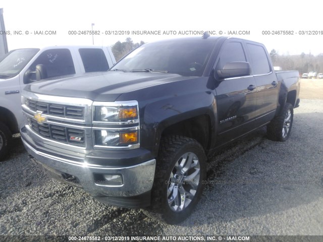 3GCUKREC2FG525620 - 2015 CHEVROLET SILVERADO K1500 LT GRAY photo 2