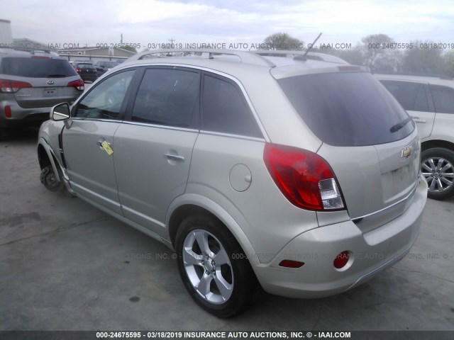 3GNAL4EK2ES633460 - 2014 CHEVROLET CAPTIVA LTZ Champagne photo 3