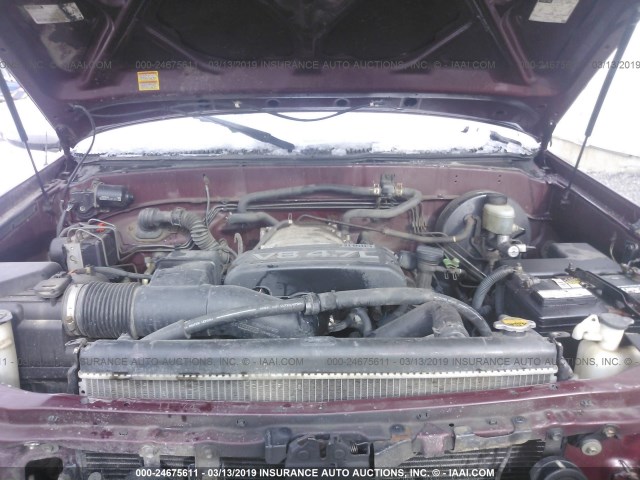 5TBBT441X3S357478 - 2003 TOYOTA TUNDRA ACCESS CAB SR5 MAROON photo 10