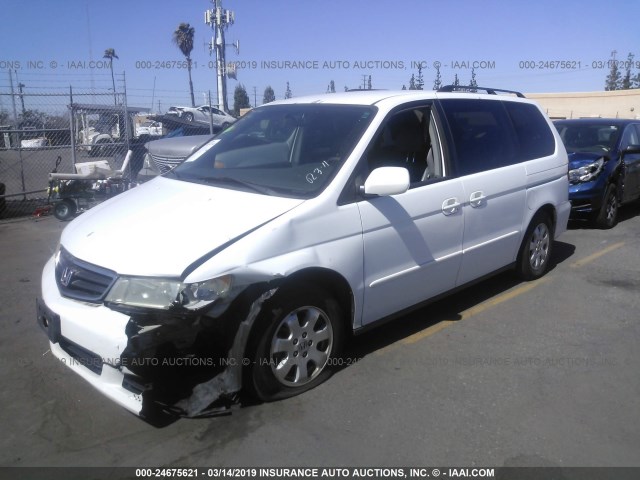 5FNRL18953B152577 - 2003 HONDA ODYSSEY EXL WHITE photo 2