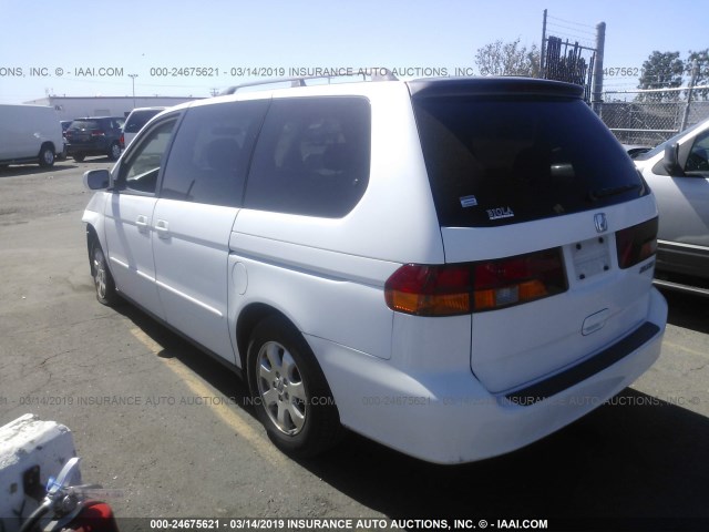 5FNRL18953B152577 - 2003 HONDA ODYSSEY EXL WHITE photo 3