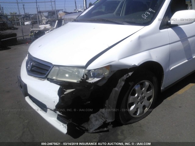 5FNRL18953B152577 - 2003 HONDA ODYSSEY EXL WHITE photo 6