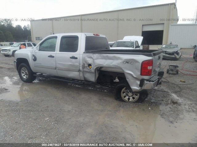 3GCPKSE77CG267047 - 2012 CHEVROLET SILVERADO K1500 LT SILVER photo 3