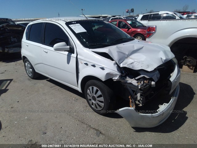 KL1TD66628B083504 - 2008 CHEVROLET AVEO LS WHITE photo 1