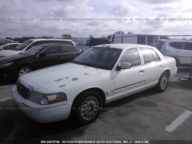 2MEFM74W93X705289 - 2003 MERCURY GRAND MARQUIS GS WHITE photo 2