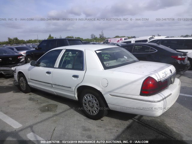 2MEFM74W93X705289 - 2003 MERCURY GRAND MARQUIS GS WHITE photo 3