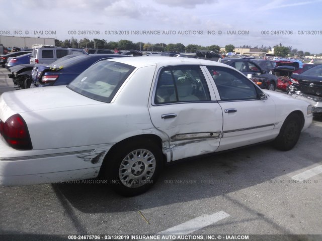 2MEFM74W93X705289 - 2003 MERCURY GRAND MARQUIS GS WHITE photo 6