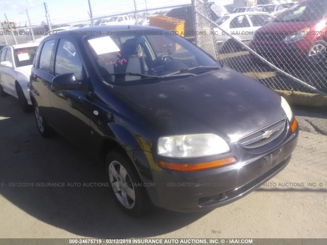 KL1TD66618B024038 - 2008 CHEVROLET AVEO LS BLACK photo 1