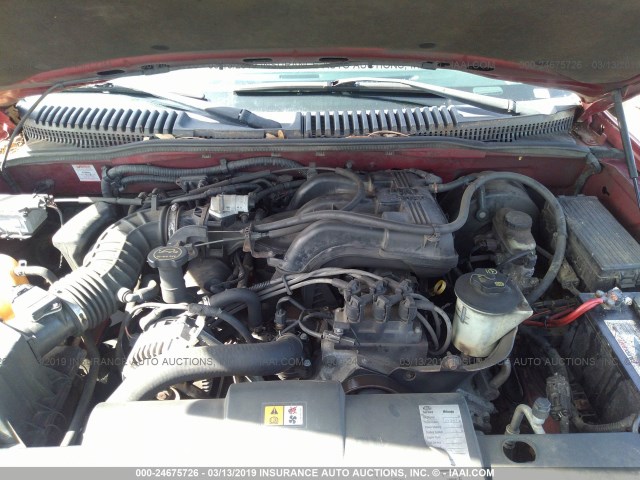 1FMZU73K33ZA03357 - 2003 FORD EXPLORER XLT/XLT SPORT/NBX Կարմիր լուսանկար 10