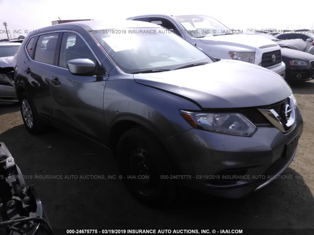 KNMAT2MV6GP681649 - 2016 NISSAN ROGUE S/SL/SV GRAY photo 1