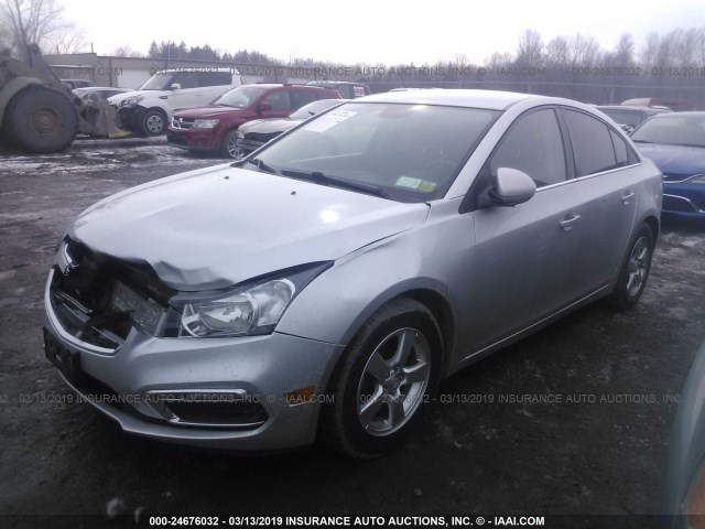 1G1PE5SB2G7126530 - 2016 CHEVROLET CRUZE LIMITED LT SILVER photo 2