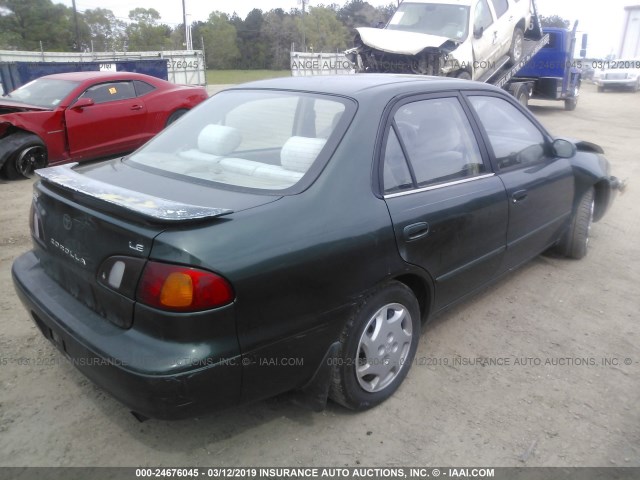 1NXBR12E6YZ391104 - 2000 TOYOTA COROLLA VE/CE/LE GREEN photo 4