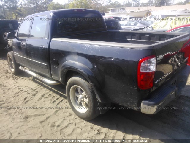 5TBDT44126S528981 - 2006 TOYOTA TUNDRA DOUBLE CAB SR5 BLACK photo 3