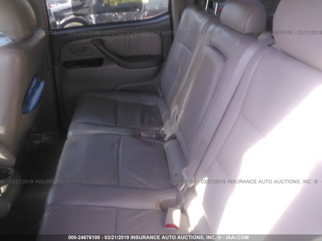 5TBDT44126S528981 - 2006 TOYOTA TUNDRA DOUBLE CAB SR5 BLACK photo 8