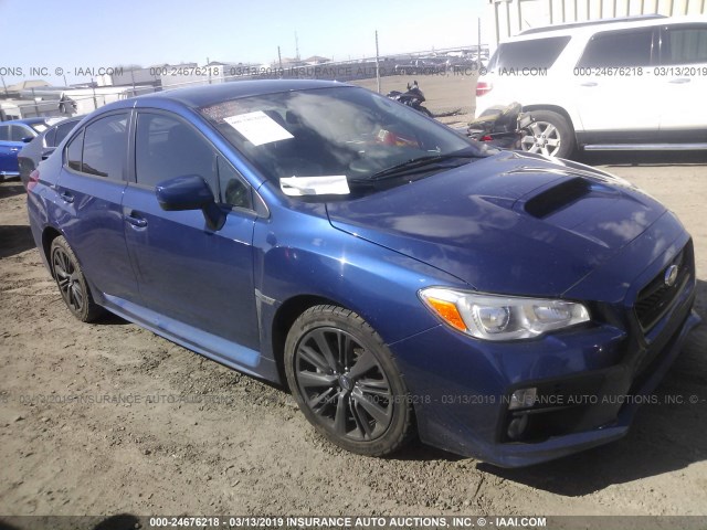 JF1VA1D67F8816582 - 2015 SUBARU WRX PREMIUM BLUE photo 1