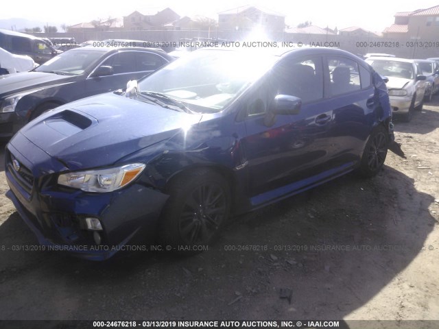 JF1VA1D67F8816582 - 2015 SUBARU WRX PREMIUM BLUE photo 2