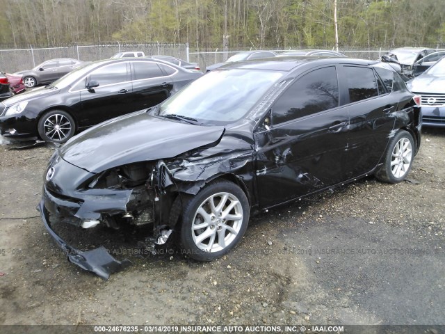 JM1BL1M51C1505748 - 2012 MAZDA 3 S BLACK photo 2