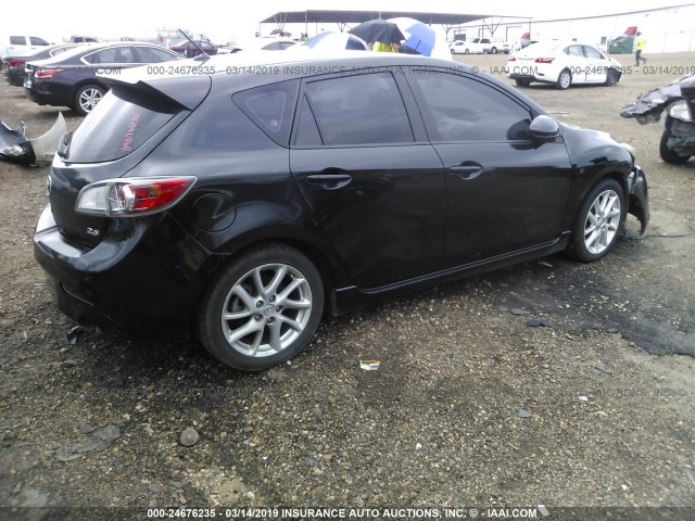 JM1BL1M51C1505748 - 2012 MAZDA 3 S BLACK photo 4