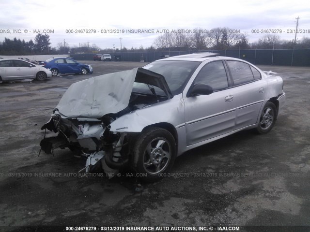 1G2NW52E13M506142 - 2003 PONTIAC GRAND AM GT SILVER photo 2