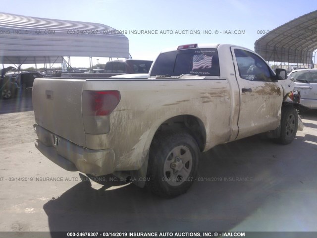 5TFJV52137X002349 - 2007 TOYOTA TUNDRA WHITE photo 4