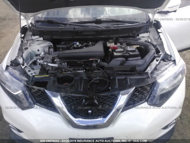 5N1AT2MV4FC900920 - 2015 NISSAN ROGUE S/SL/SV WHITE photo 10