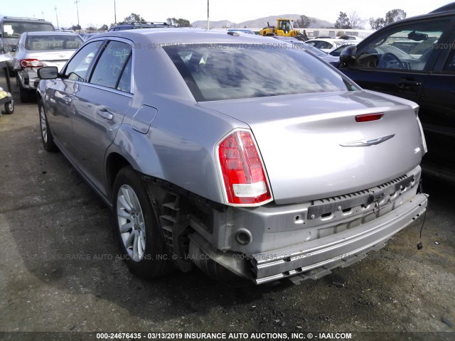 2C3CCAAG5DH574864 - 2013 CHRYSLER 300 SILVER photo 3